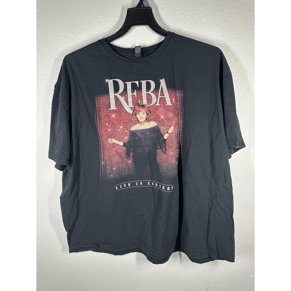 Reba Live In Concert Shirt Mens 3XL Black Gildan Softstyle‎ Tour Graphic Tee